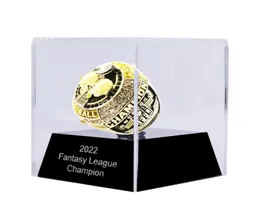 2023 Fantasy Football Ship Ring med stativ i full storlek 814 Drop 5785351