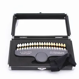 20 Colors Teeth Whitening Set 3D Shade Guide Tooth Shade Chart Board Color Comparator White Bleaching Dental Lab Plate