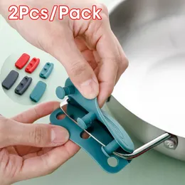 2 pezzi in silicone manico in pentola resistente al calore anti-scaldatura Non slip per pentole per pentole per pellicole per pellicole per pellicole morsetto gadget cucine gadget supporti