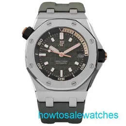 Male AP Wristwatch Royal Oak Offshore 15720ST Avocado Green Plate Green Face Gold Pointer 42mm Gauge Set
