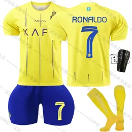 2324 Al-nassr Fc Home New No.7 Ronaldo 10 Mane Football Shirt Yellow Cover