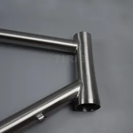 Frame di bici da ghiaia titanium Tiris-Cr3, telaio del ciclocross, resistenza stradale, struttura in bicicletta, set di telai ciclistici di gara 700c, 29 personalizzati