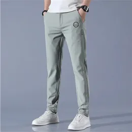 Men Golf Pants Autumn Medium thickness Cargo Thicken Breathable Loose Trousers Mans Casual Sports 240401