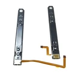 닌텐도 스위치 OLED 콘솔 NS 재건 트랙을위한 플렉스 케이블 수정 부품이있는 원래의 repart 부품 오른쪽 및 왼쪽 슬라이드 레일