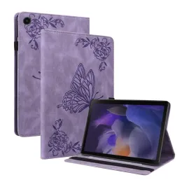 Case Butterfly Print Wallet Hülle für Samsung Galaxy A9 11 S9 S8 S7 Plus S7 Fe 12.4 A8 A7 Lite S6 Lite S5E T580 T510 T290 Tablet -Tablettenabdeckung