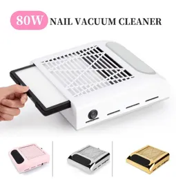 Professinoal 80W Nail Dust Collector Fan Dammsugare Manikyrmaskin med filter Strong Power Salon Nails Art Equipment88034256133167