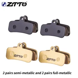 Ztto 4 pares Mtb Bike Semi Metálico/Metálico Full Metálico Papas de Freio para Shimano Saint M810/M820/ZEE 640/Quadiem Mtb Disc Brake Pad Freio Pad freio a freio de freio