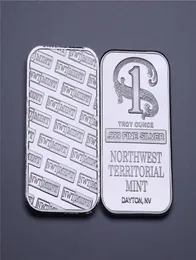 1 Troy Ounce 999 Fine Silver Bullion Bar Northwest Teeritorial Mint Silver Bar SilverPlated Brass No Magnetism2422311