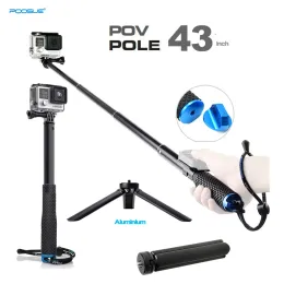 Monopodi Camera Tripode 43 "Monopodi in lega estesa Monopod Go Pro selfie Stick per GoPro Hero 11 9 5 Sjcam Yi 4k Eken Insta360 Osmo Action