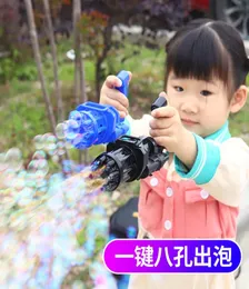 Summer Kids Gatling Bubble Toy Gun Outdoor Wedding Automatic Electric Soap Water Blowing Machine For Children6215815