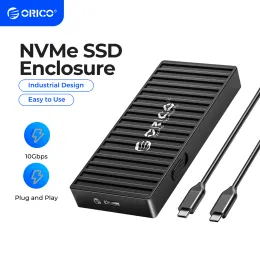 Kapsling Orico M.2 NVME SSD -kapsling Container Design 10Gbps M2 SATA SSD -fall USB3.1 Gen2 Typec -utgång för bärbara datortillbehör