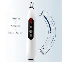 5 Köpfe Elektronische Akupunktur -Stift -Mikroelektronik -Energie Akupunktoint Biologischer Mikropulsmassage Stift für Halskörper