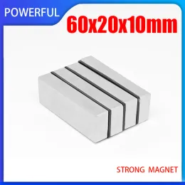 1~10PCS 60x10x10 60x20x2 60x20x3 60x20x5mm 60x20x10mm Block Strong Neodymium Magnet Rare Earth Powerful Permanent NdFeb Magnets