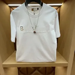 B مصمم Tope Tee Men Designer T-Shirt وقميص نسائي رسائل عصرية مطبوعة حول الرقبة بالأبيض والأسود تي شيرت تي شيرت كبير الحجم