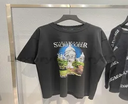 T 셔츠 최고 버전의 Sacre Coeur 인쇄 여성 남성 대형 티셔츠 티어 태그와 레이블 9733991이있는 여름 스타일면 티셔츠