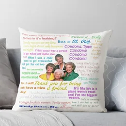 Pillow Golden Girls Quotes Throw Pillowcases Covers Sofa Pillowcase Cover Ornamental Pillows