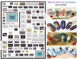 12pcslot 3D Nail Stickers Waterproof Decals Foil Sticker Manicure Selfadhesive Luxurious Designer 2020 New Style 30 Objekt för CH105516763