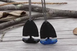 Multifunctional Mini Hanging Necklace Knife Protable Outdoor Camping Rescue Survival Tool Selling Pendant Necklaces221Z6554019