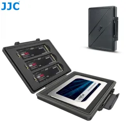 Kapsling JJC Portable SSD Bärande CASE Sock Proof Storage Box Holder EVA Foam för 3x M.2 NVME 2280 1X 2.5 "Intern fast tillståndsdrivning