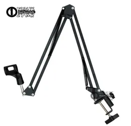 Broadcast Studio Microphone Stand Desktop Mic Holder Clamp Boom Shock Mount Windscreen Suporte For Compuer Laptop Record Video Mixer o9999813