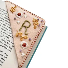 Embroidered Corner Bookmark Embroidered Corner Bookmark Letter Page Markers For Books Four Seasons National Style Embroidery