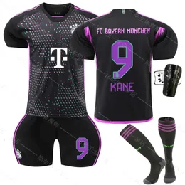 2324 Bayern Away Black Purple № 9 футбольный набор Kane Jersey 10 Sane 25 Muller 19 Davis