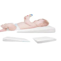Pillows Baby Sleep Positioner White Bassinet Wedge Pillow Prevent Flat Head Anti Reflux Raised Colic Cushion Sha Drop Delivery Kids Ma Otibt