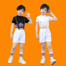 ネットレッドジャズダンス服子供のチアリーディングダンススカートセットガールズウォークショータイドテーブルパフォーマンス服ヒップホップ