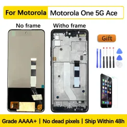 6.7 "بالنسبة إلى Motorola One 5G ACE LCD Display Touch Screen Digitizer Parts لـ Moto G5G XT2113 IPS LCD