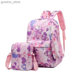 Mochilas 2024 Bolsa escolar à prova d'água Conjunto de bolsas adequadas para meninas Backpacks ortodônticas Backpacks Childpacks Backpacks da escola primária Mochilas Y240411