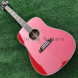 Cabos 41 polegadas guitarra acústica vermelha guitarra elétrica guitarra chinês guitarra de guitarra acústica feita