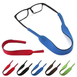 Eyeglasses chains 1 piece of hot glasses with elastic silicone sunglasses chain sports anti slip string glasses rope clip candy color C240411