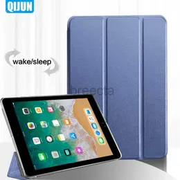 حقائب الكمبيوتر اللوحي لحالات أكياس iPad Air 9.7 2013 Air1 Cover Flip Case Case Leather Smart Magnetic Stand Shell Cover Back PC لـ A1474 A1475 240411