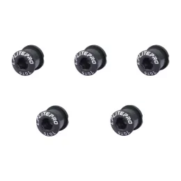 Litepro 5Pcs Bicycle Chainwheel Screws Single Chainring Bolts Dental Plate 6.5mm Disc Screws for MTB Road Bike Crankset Part