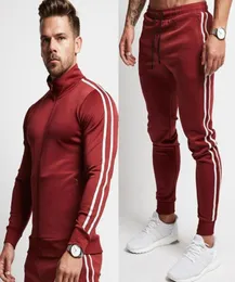 Męskie bieganie bluzy bluzysweatsweatpants Spodnie na siłownię kurtki treningowe fitness Pole 2pcssets Męskie joggery sportowe odzież 8608705