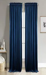 Modern Solid Velvet Blackout Curtains for Living Room Bedroom Soft Comfortable Blinds Windows Curtain Custom Size Plain Door New2983888