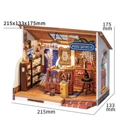 Robotime Rolife DIY Dollhouse Kiki's Magic Emporium ozdobne ozdoby Dzieci Miniaturowe fantasy Magic Doll House Wooden Kit Kit Toy