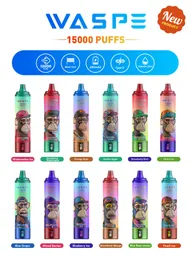 WASPE original 15000 Puffs12000 15000 18000 Puff Disposition VAPE DISPOSITIVO DE VAPE DISPOSTIVO DE PUMPOS 12K/15K/18K Randms de tela Smart LCD Smart LCD Randms