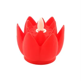 Lotus Lamp In Front Of The TempleLED Night Light Colorful Lotus Light Pay Tribute To The Electronic Candle Lamp LED Decor Light