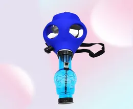 Boru Dumanı Aksesuar Sigara Dükkanı Yeni Gaz Maske Boruları Bongs Shisha Nargile Su Boru FDA Kafatası Akrilik Bong Silikon S2737302