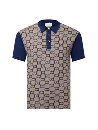 Modna męska koszulka Polo Business T Shirt Wysokiej jakości górna top z prania jacquard tkanina koszulka polo niestandardowa prana tkanina 280G ekskluzywna jakość europejska rozmiar s-xl