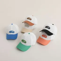 Summer Sunshade Color Block Miss All Net Baseball Korean Edition Chinese and Big Children's Outdoor Sunscreen Duck Tongue Hat Trendy