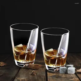 Weingläser 340 ml kreative unregelmäßige Kristallglas Whisky Biersaft Drink Home Party El Special