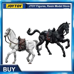 Action Toy Figures Transformation toys Robots JOYTOY 1/18 Picture Dark Source Jianghu Warhorse Black and White Anime Series Model Toys Free Delivery