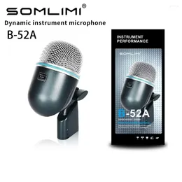 Microfones Somlimi B- 52A Microfone de tambor Microfone Bass Mic (Metal) Dinâmico Mic.
