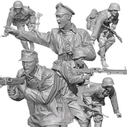 1/35 Soldados da Segunda Guerra Mundial Modelo de Resina Figura Soldado 6 Temas Militares de Pessoas Desemblegadas e Não Pintadas Kit 240326