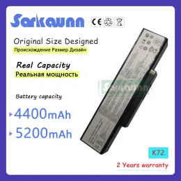 Batterie batterie Sarkawnn 5200Mah A32K72 A32N71 Batteria per laptop per Asus K72 K72JR K72JK Serie K72FTY011V TY057V N73JFTY060V