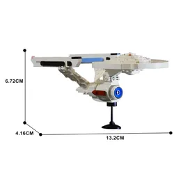 MOC Star Trek U.S.S.Enterprise Enterprise NCC-1701 Строительные блоки Sluban Buzzles Bricks Toys для рождения подарок детей