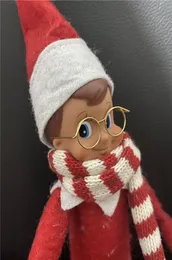 10 datorer/Lot Christmas Accessories Vuxna Elves 'Glasses Scarf Toys' Scarf Glasses Apparel Clothing (No Doll) 7106838