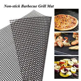 Izgara Mat Yapışmaz Barbekü Pad BBQ Izgara Mesh Mat Yeniden Olabilen Dış Mekan Mat Bahçesi Izgara Liner Mutfak Aksesuarları Araçları